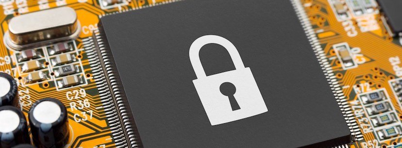 locked computer system against network security threats