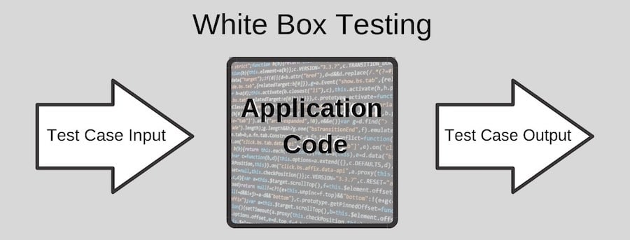 diagram of white box testing application code