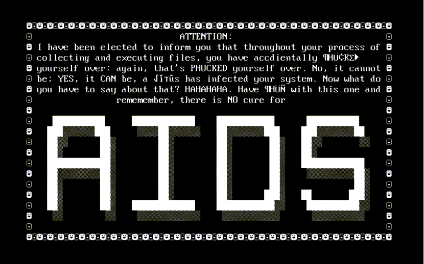 AIDS Trojan ransomware example 