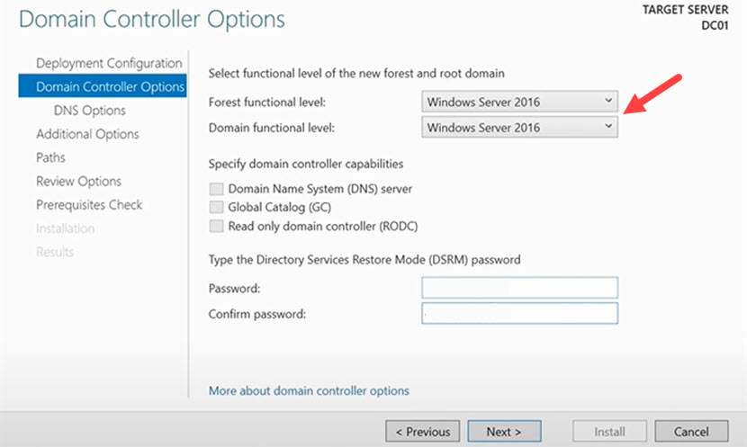 How to install a domain controller (step 9)