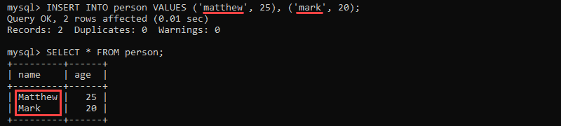 Inserting into a database with a trigger