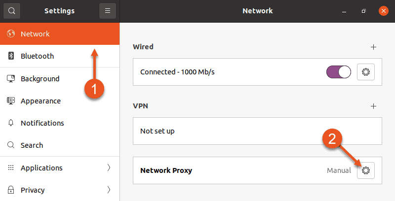Accessing proxy settings in Ubuntu GUI