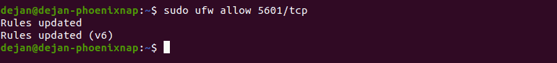 Allow traffic on Kibana port.