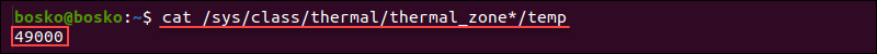 Display CPU temperature in Ubuntu without third-party apps.