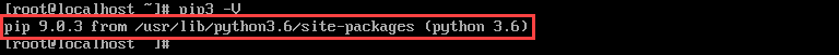pip 9.0.3 successfully installed