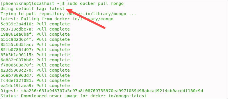System installs the latest version of MongoDB.