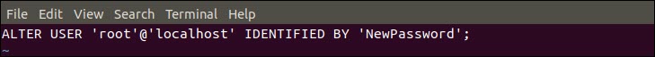 create a password file for mysql