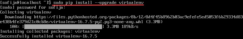 create pip virtual environment with virtualenv