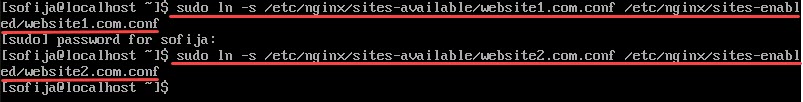 create symbolic link for server block in sites-enabled directory
