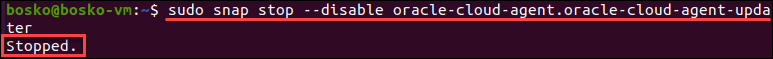 Disable service on startup.