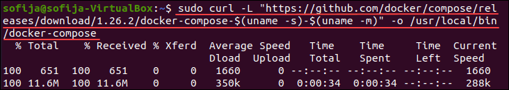 Download the latest Docker Compose on Ubuntu 20.04