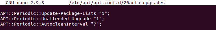 example of how to edit how often the updates run on ubuntu