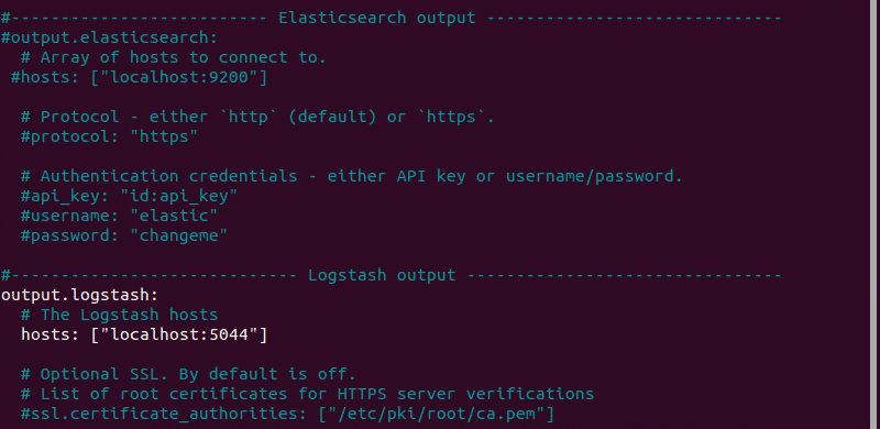 How to configure the Filebeat configuration file.