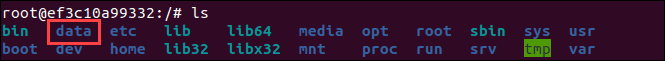 Find Docker volume in container.