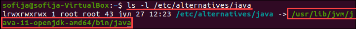 Find Java path on Ubuntu.