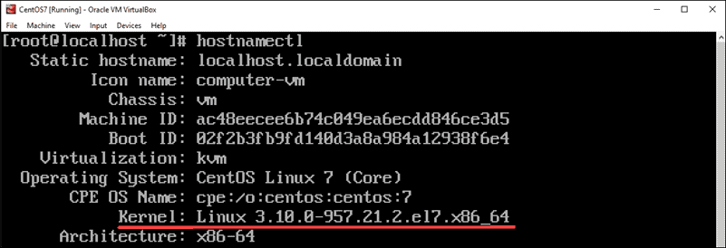 hostnamectl