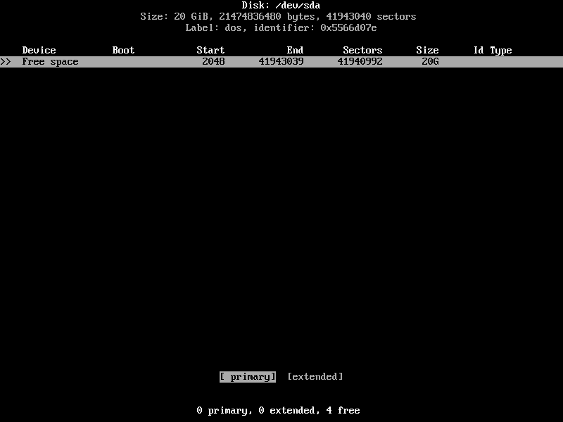Set partition as primary