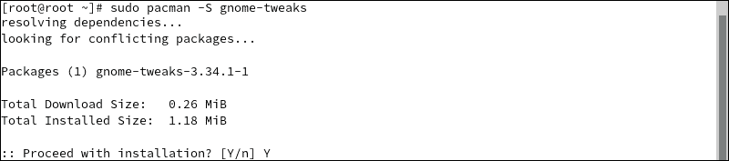 Installing the GNOME Tweaks Tool
