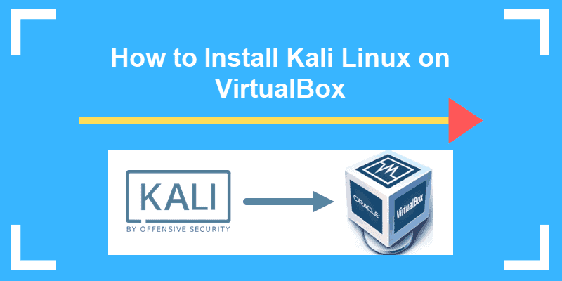 kali linux with arrow pointing to virtualbox