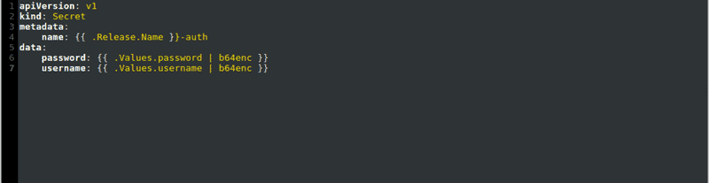 Create the secrets.yaml file