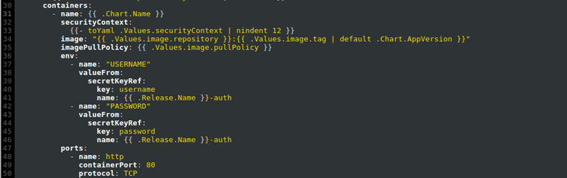 Edit the env section of your deployment