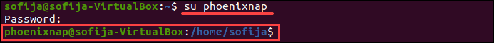 How to use the su command.