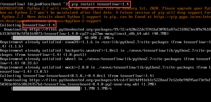 command to install 1.14 release of tensorflow