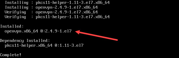Install OpenVPN on CentOS 7.