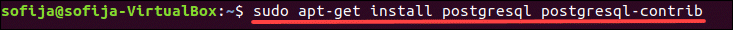 command to install postgresql on ubuntu
