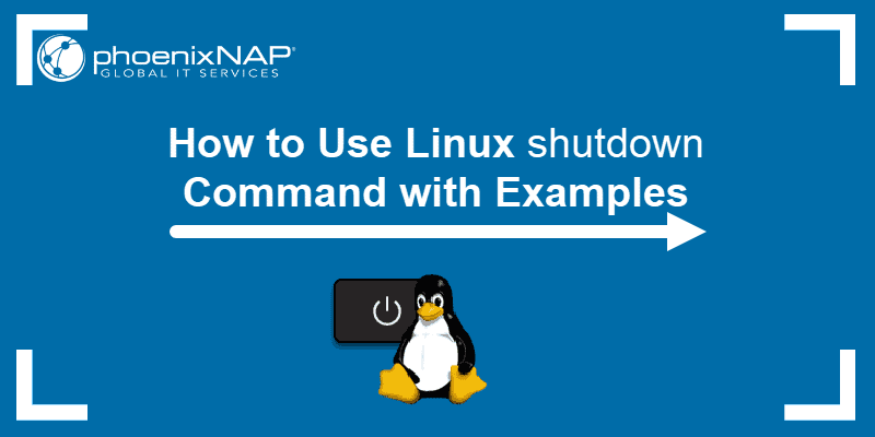 linux tutorial on the shutdown command with options