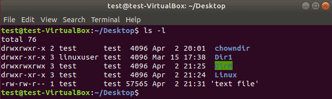 checking ownership of a file in linux