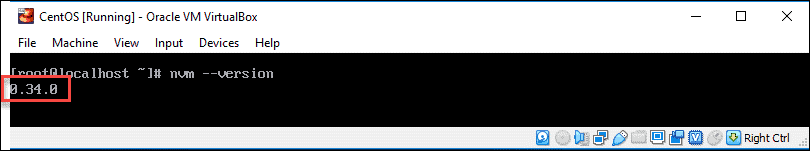  check the Node Version Manager installation