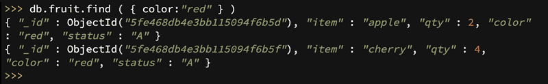 Querying a database in MongoDB using MQL