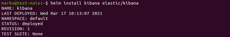 Installing Kibana using Helm