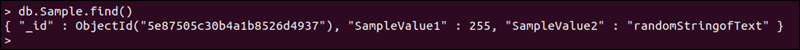 find command prints information within the collection