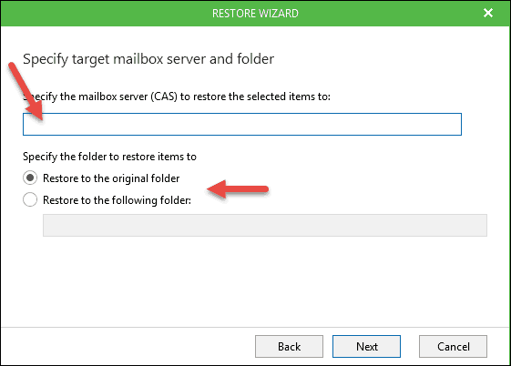 restore whole mailbox store data 2