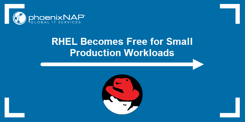RHEL becomes free for small production workloads.