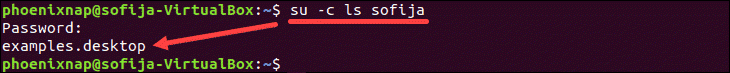 Run a command in terminal window as a different user.