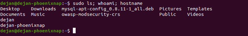 Running multiple sudo commands.