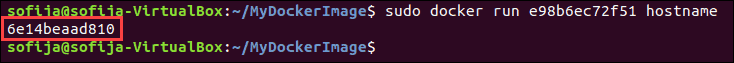 Example of how to override Docker CMD when starting a container.