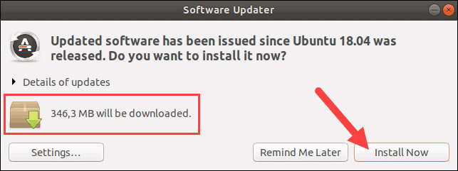 Update software packages on Ubuntu.
