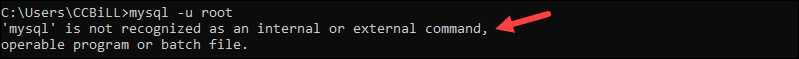 Command not found in Windows cmd