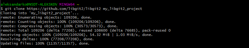 Cloning a git repository from a URL
