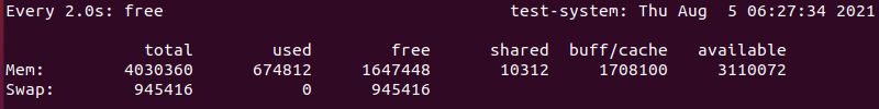 Use the -g option to exit the watch command if the output changes