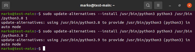 Adding Python 3.9 to update alternatives