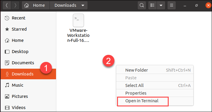 Open the downloaded file in Terminal window.