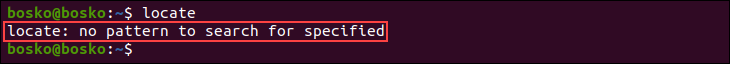 Locate is installed on the system.