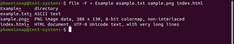 Adding a character as a separator in the command output