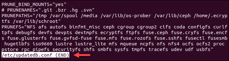 Open a text file in less.