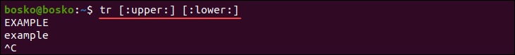 Converting character case using sequences.